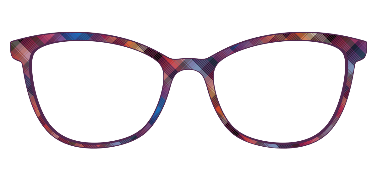 The Ombre Plaid - Front Top Image - Pair Eyewear