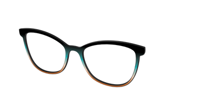 The Onyx to Rust Gradient - Angle Top Thumbnail - Pair Eyewear
