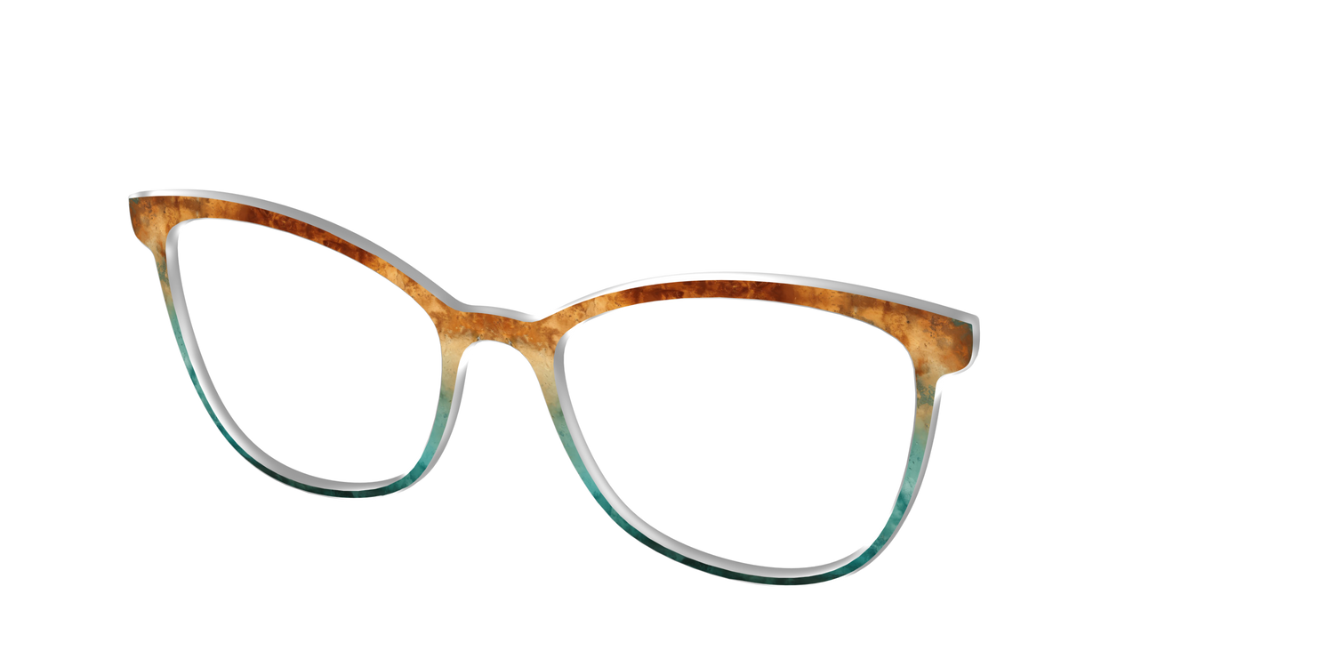 The Oxidized Copper - Angle Top Image - Pair Eyewear