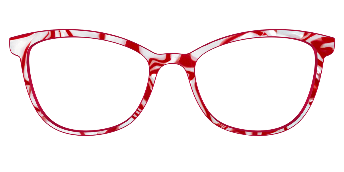 The Peppermint Swirl - Front Top Image - Pair Eyewear