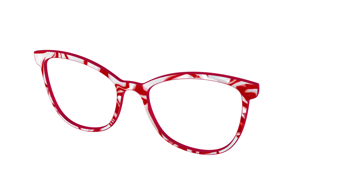 The Peppermint Swirl - Angle Top Image - Pair Eyewear