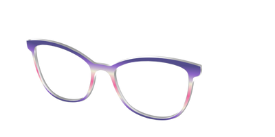 The Petunia Haze Gradient - Angle Top Thumbnail - Pair Eyewear