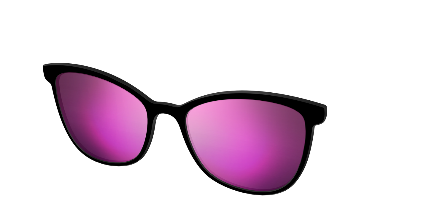The Polarized Pink Reflective Sun Top - Angle Top Image - Pair Eyewear