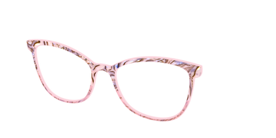 The Pink Conch Shell Pearl Crystal Split - Angle Top Thumbnail - Pair Eyewear