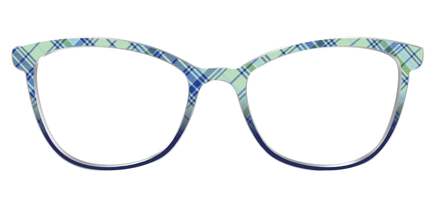The Poetic Plaid - Front Top Image - Pair Eyewear