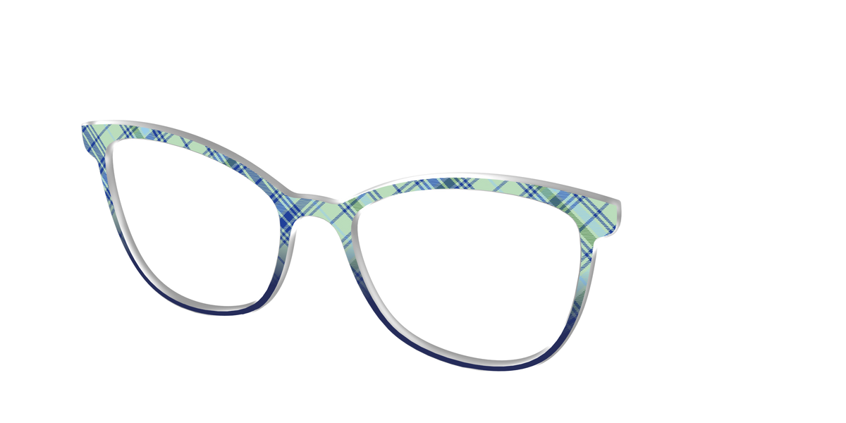 The Poetic Plaid - Angle Top Image - Pair Eyewear