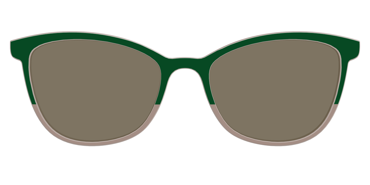 The Polarized Cedar & Sap Crystal Split Sun Top - Front Top Image - Pair Eyewear