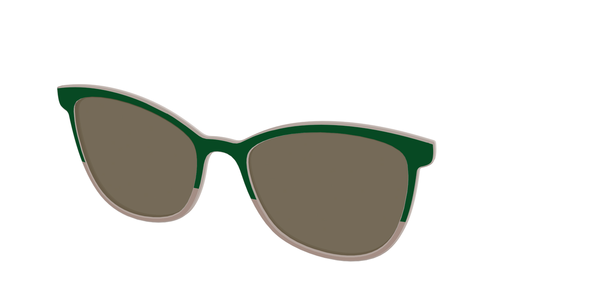 The Polarized Cedar & Sap Crystal Split Sun Top - Angle Top Image - Pair Eyewear