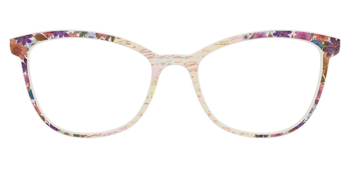The Pressed Flowers with Foil Crystal - Front Top Image - Pair Eyewear