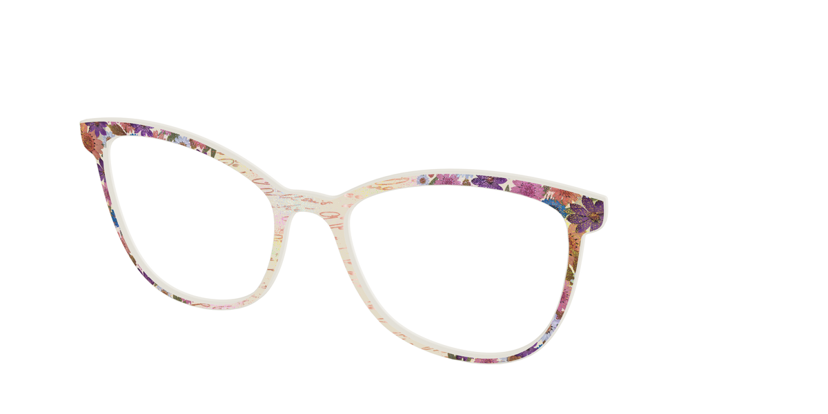 The Pressed Flowers with Foil Crystal - Angle Top Image - Pair Eyewear