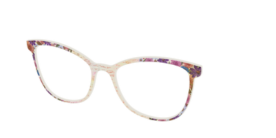 The Pressed Flowers with Foil Crystal - Angle Top Thumbnail - Pair Eyewear