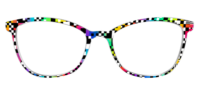 The Prismatic Check - Front Top Thumbnail - Pair Eyewear