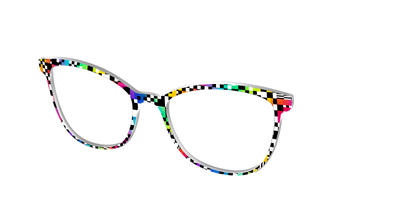 The Prismatic Check - Angle Top Thumbnail - Pair Eyewear