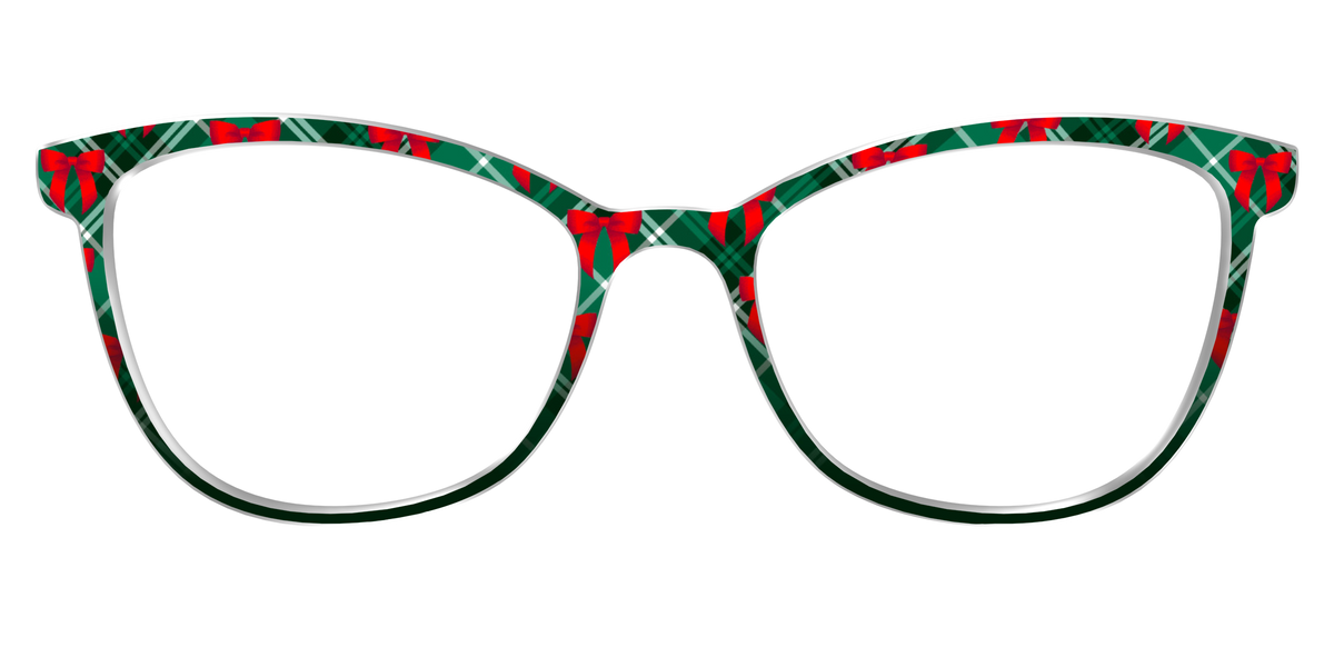 The Ribbon-Clad Plaid - Front Top Image - Pair Eyewear