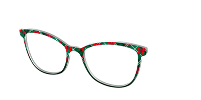 The Ribbon-Clad Plaid - Angle Top Thumbnail - Pair Eyewear