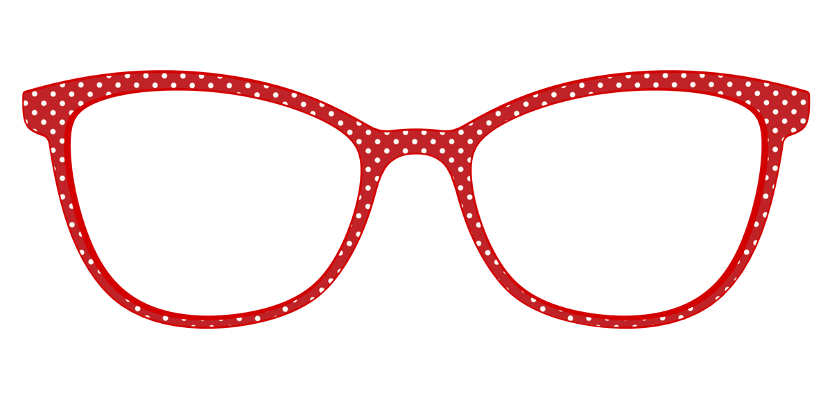 The Ruby Pin Dot - Front Top Image - Pair Eyewear