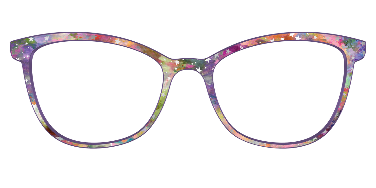 The Silver Foil Starry Sky - Front Top Image - Pair Eyewear