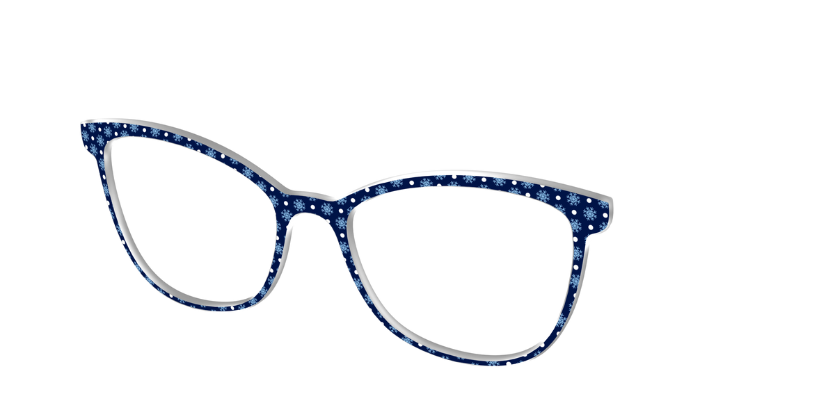 The Snowflake Polka Dot - Angle Top Image - Pair Eyewear