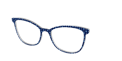 The Snowflake Polka Dot - Angle Top Thumbnail - Pair Eyewear