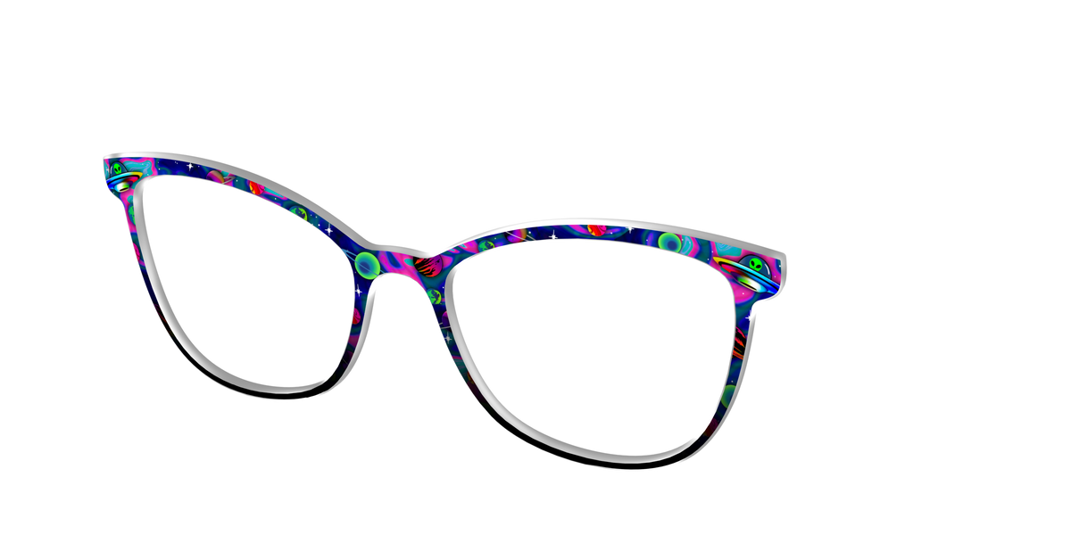 The Space Invasion Marble - Angle Top Image - Pair Eyewear