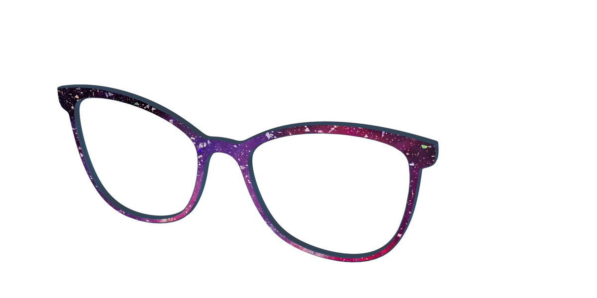 The Twilight Sky with Holographic Glitter - Angle Top Image - Pair Eyewear