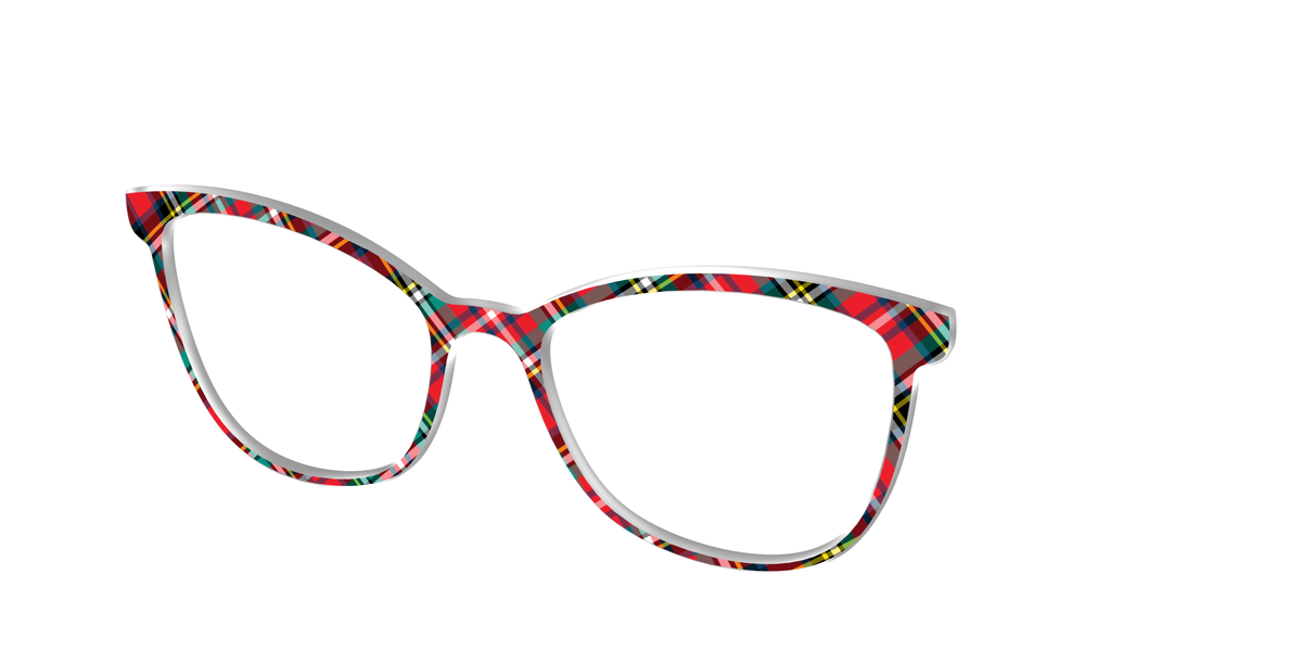 The Winter Plaid - Angle Top Image - Pair Eyewear