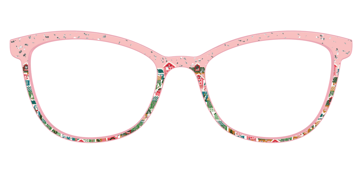 The Winter Village with Iridescent Glitter - Front Top Image - Pair Eyewear