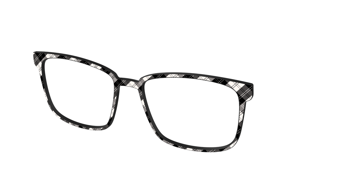 The B&W Plaid - Angle Top Image - Pair Eyewear