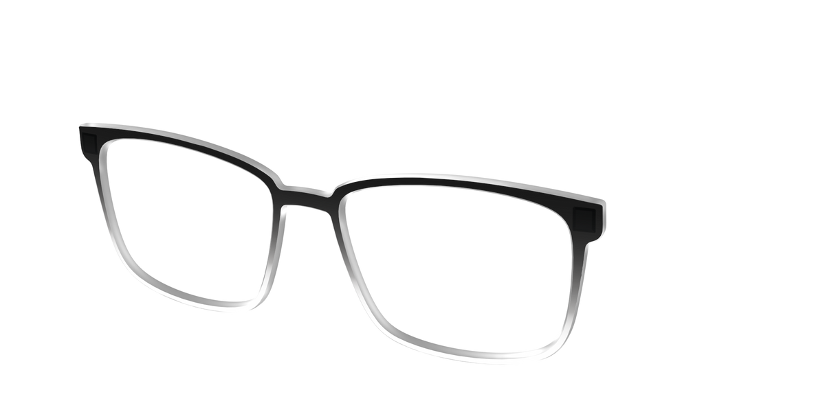 The Black Gradient Crystal - Angle Top Image - Pair Eyewear