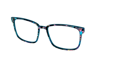 The Black Prismatic Pearl Tortoise - Angle Top Thumbnail - Pair Eyewear