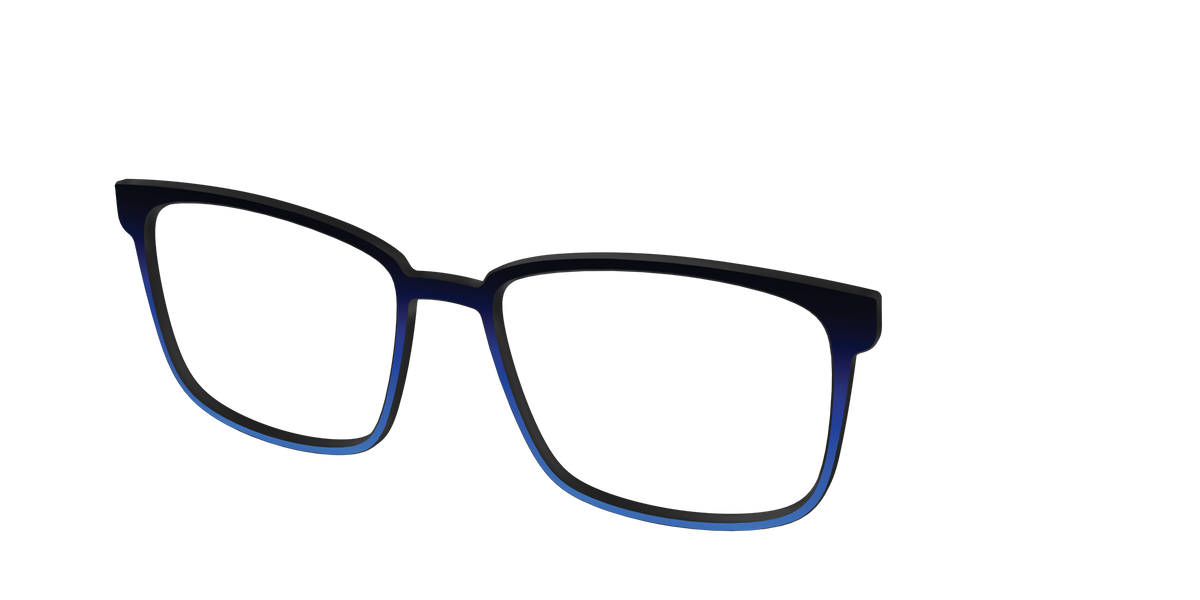 The Black to Blueberry Gradient - Angle Top Image - Pair Eyewear
