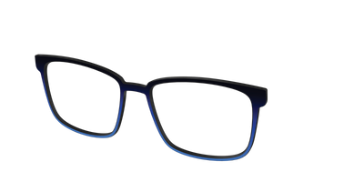 The Black to Blueberry Gradient - Angle Top Thumbnail - Pair Eyewear