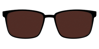 The Black with Brown Golf lens - Front Top Thumbnail - Pair Eyewear