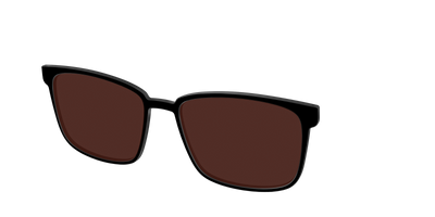 The Black with Brown Golf lens - Angle Top Thumbnail - Pair Eyewear