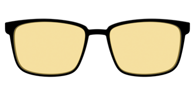 The Black With Citrine Yellow lens - Front Top Thumbnail - Pair Eyewear