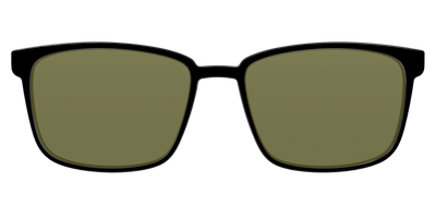 The Black with Green Racquet Sport lens - Front Top Thumbnail - Pair Eyewear