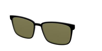 The Black with Green Racquet Sport lens - Angle Top Thumbnail - Pair Eyewear