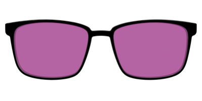 The Black with Violet Golf lens - Front Top Thumbnail - Pair Eyewear