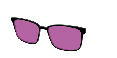 The Black with Violet Golf lens - Angle Top Thumbnail - Pair Eyewear