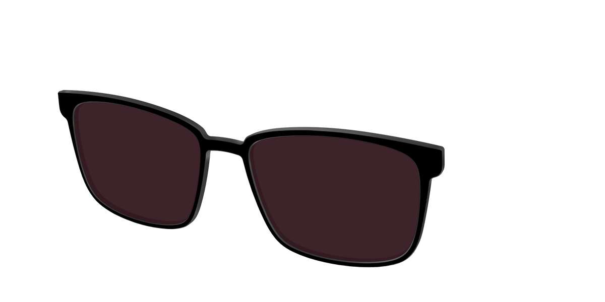 The Black with Water lens - Angle Top Image - Pair Eyewear