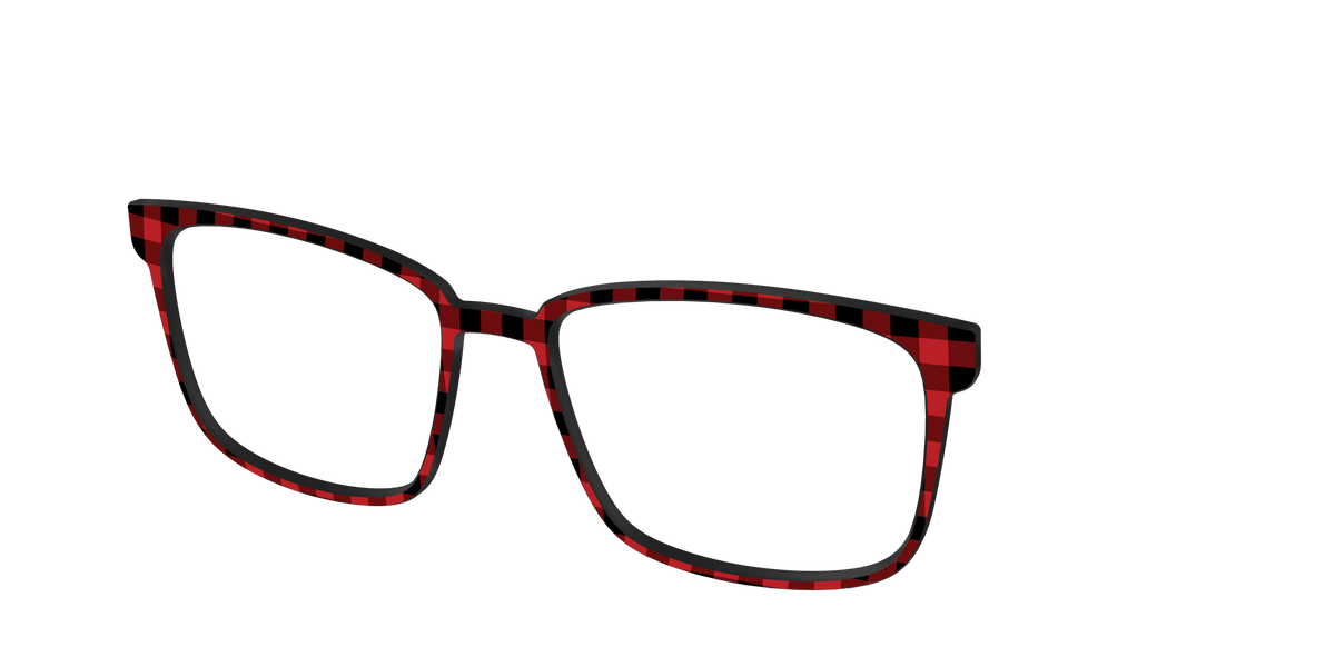 The Buffalo Plaid - Angle Top Image - Pair Eyewear