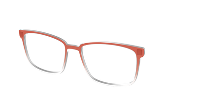 The Burnt Orange Gradient Crystal - Angle Top Thumbnail - Pair Eyewear
