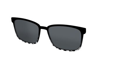 The Polarized Checkerboard Fade Sun Top - Angle Top Thumbnail - Pair Eyewear