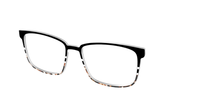 The Chic Tortoise Crystal Split - Angle Top Thumbnail - Pair Eyewear