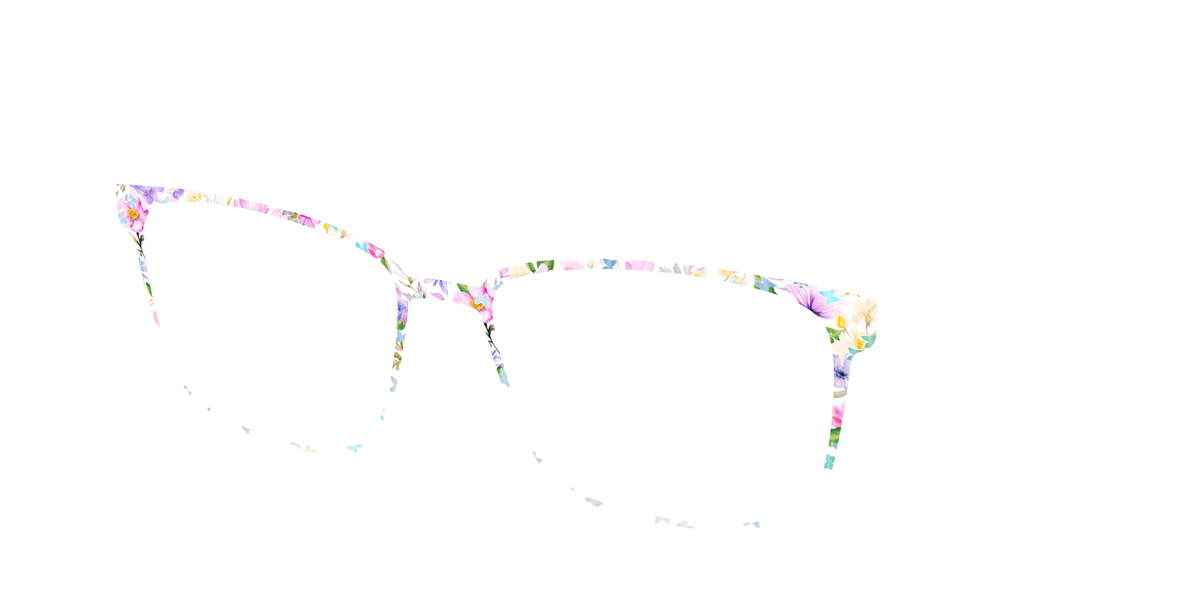 The Delicate Flower Crown with Butterfly Glitter - Angle Top Image - Pair Eyewear