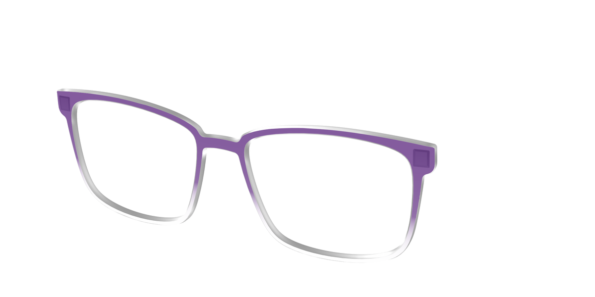 The Grape Gradient Crystal - Angle Top Image - Pair Eyewear