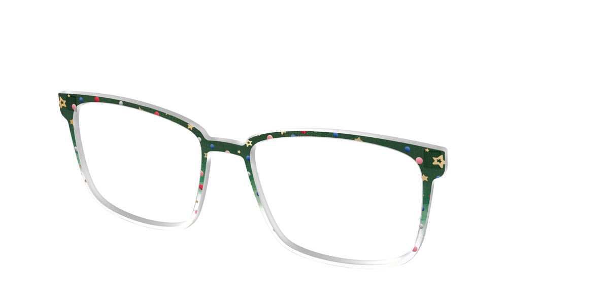 The Holiday Bauble with Foil Crystal - Angle Top Image - Pair Eyewear