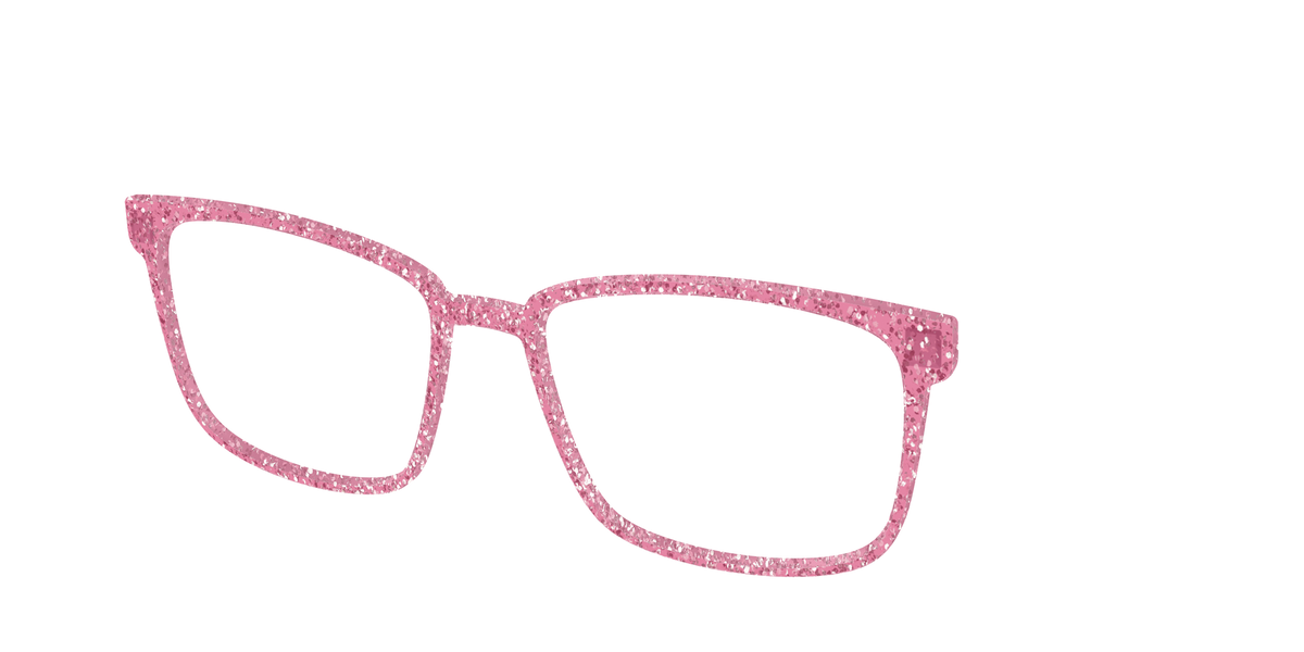 The Hot Pink Sparkle - Angle Top Image - Pair Eyewear
