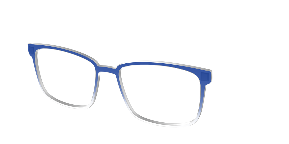 The Indigo Gradient Crystal - Angle Top Image - Pair Eyewear
