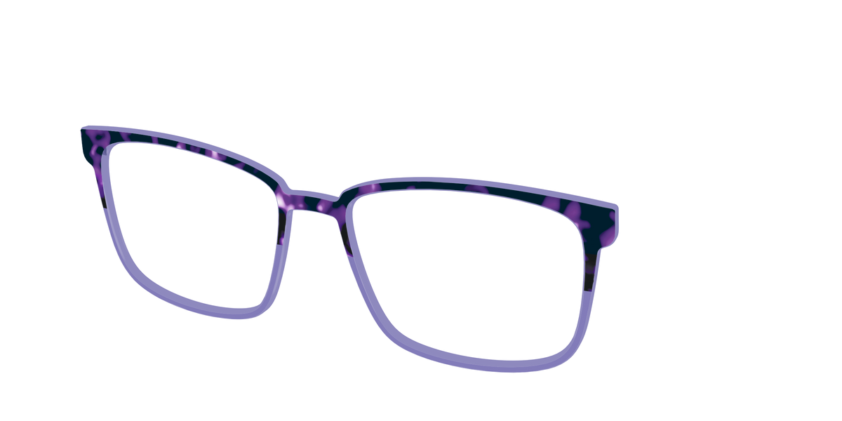 The Iris Tortoise Crystal Split - Angle Top Image - Pair Eyewear